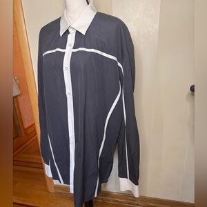 Cartigiani Italy 100% cotton men’s button down shirt Sz 62 USA XXl.